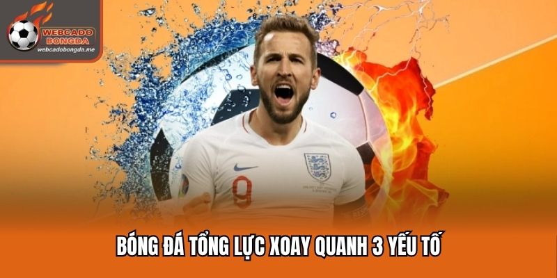 Bóng đá tổng lực liên quan đến 3 yếu tố chính