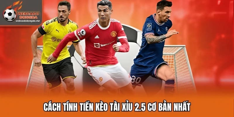 Cách tính tiền kèo tài xỉu 2.5 cơ bản nhất